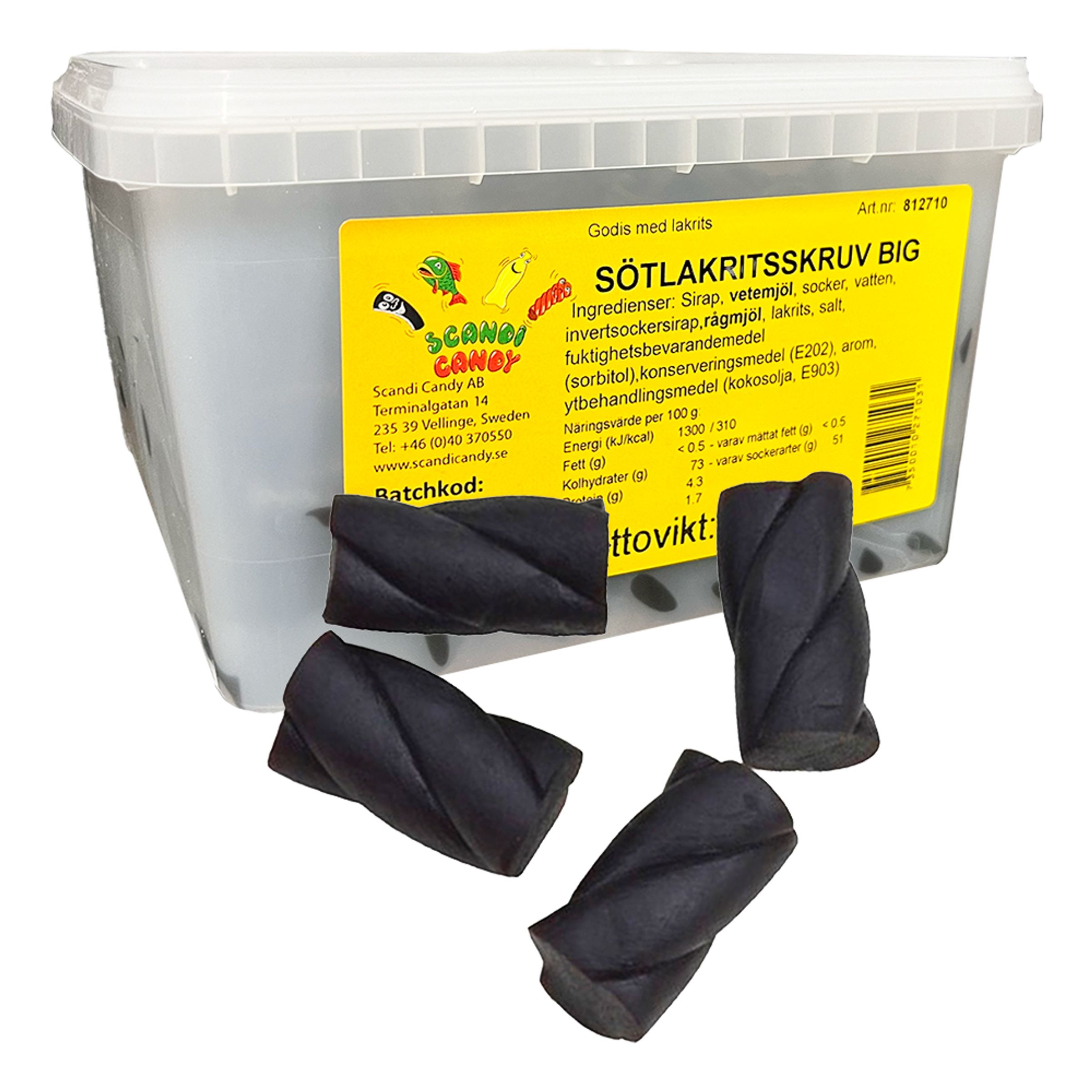 Sød Lakrids Skruer Økonomipakke - 2 kg