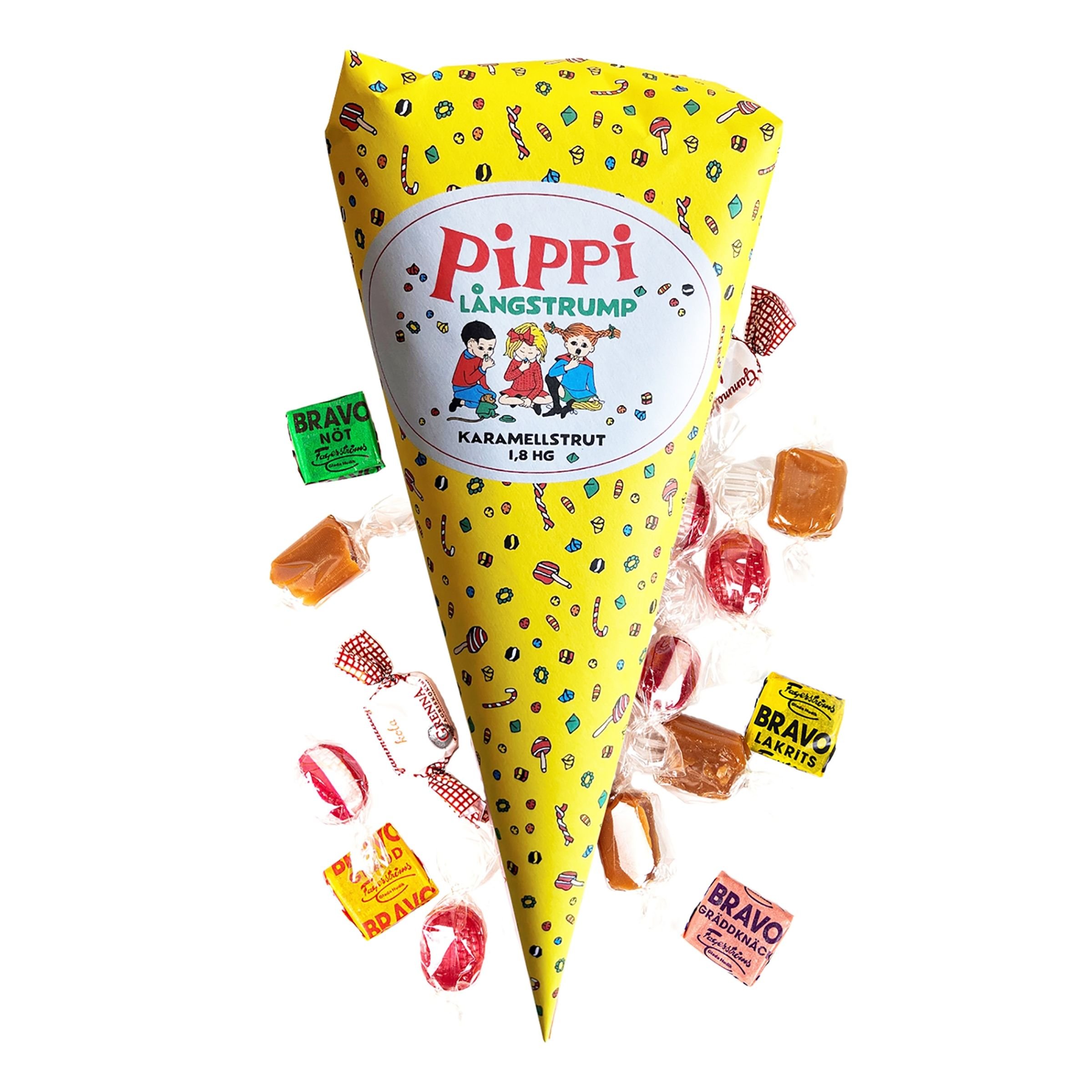 Pippi Langstrømpe Slikkræmmerhus - 180 gram