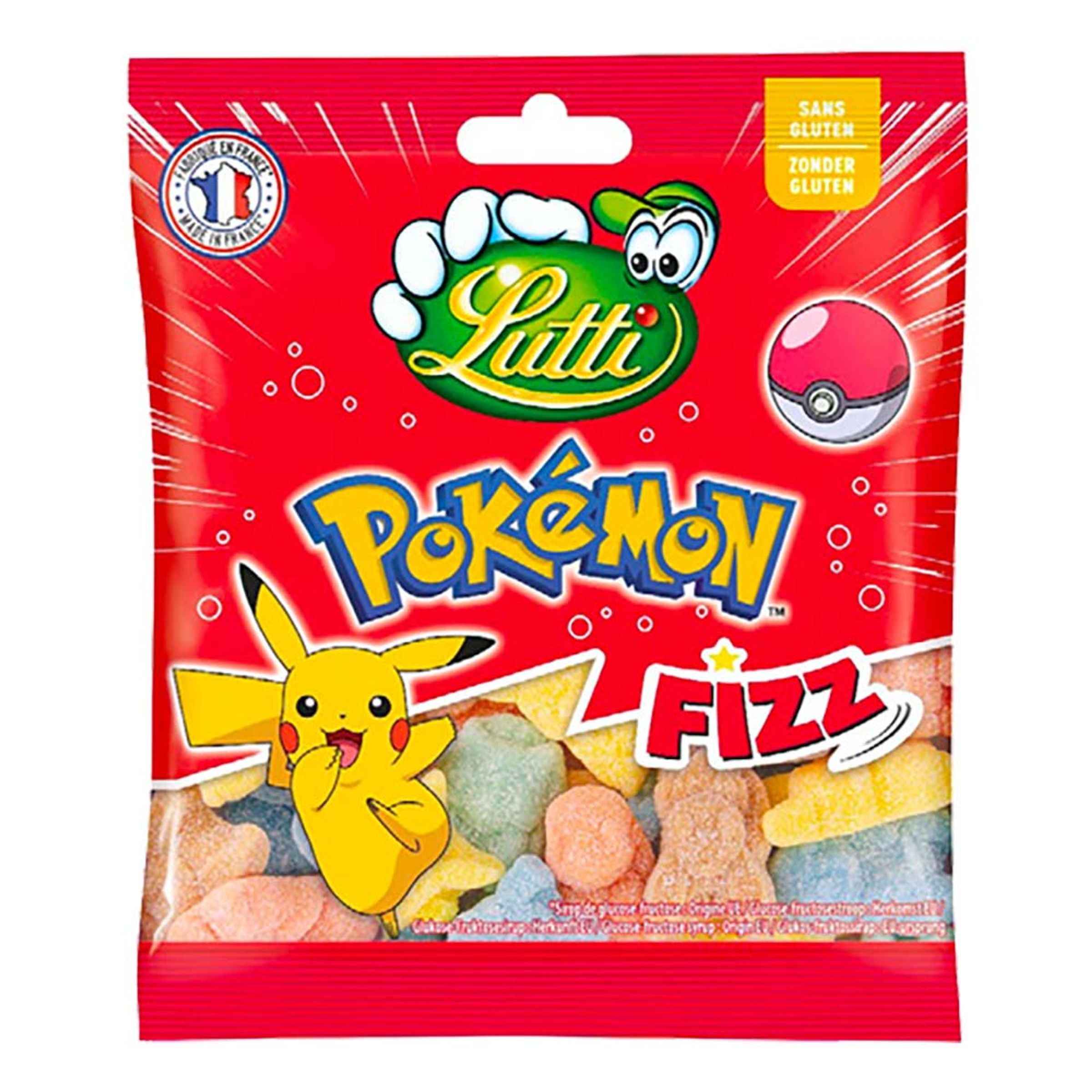 Lutti Pokémon Fizz Slikpose - 100 gram