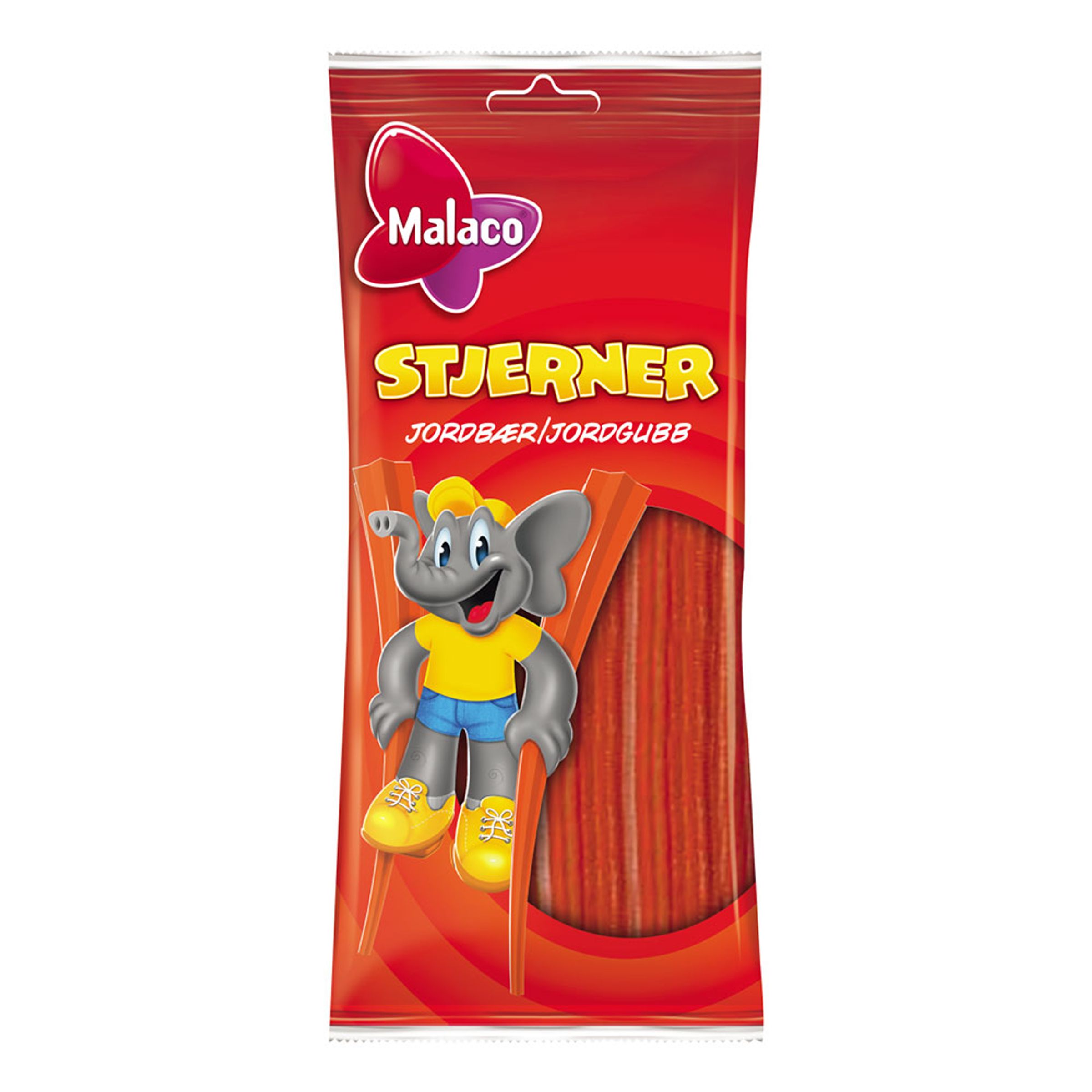 Malaco Stjerner Jordbær - 92 gram