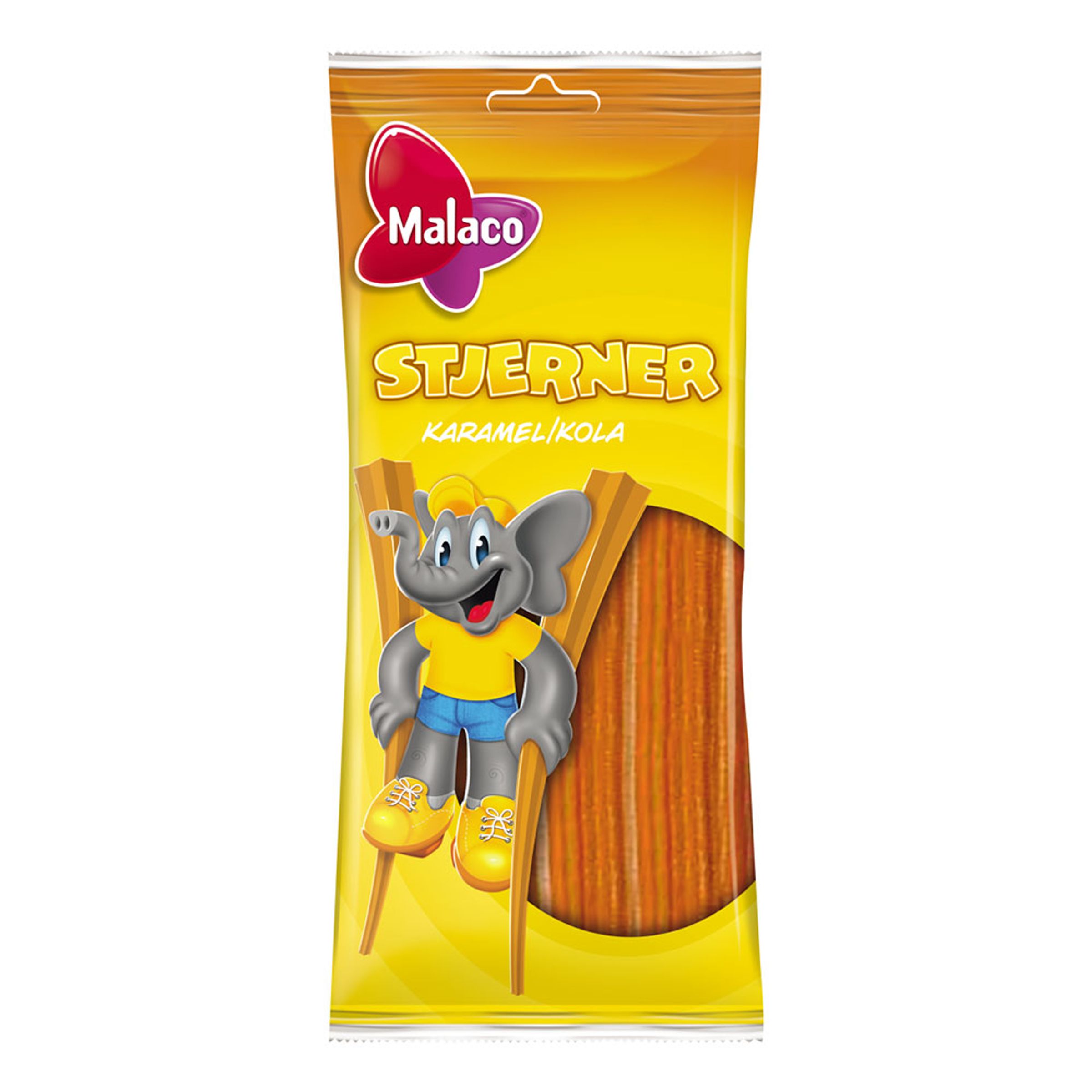 Malaco Stjerner Karamel - 92 gram