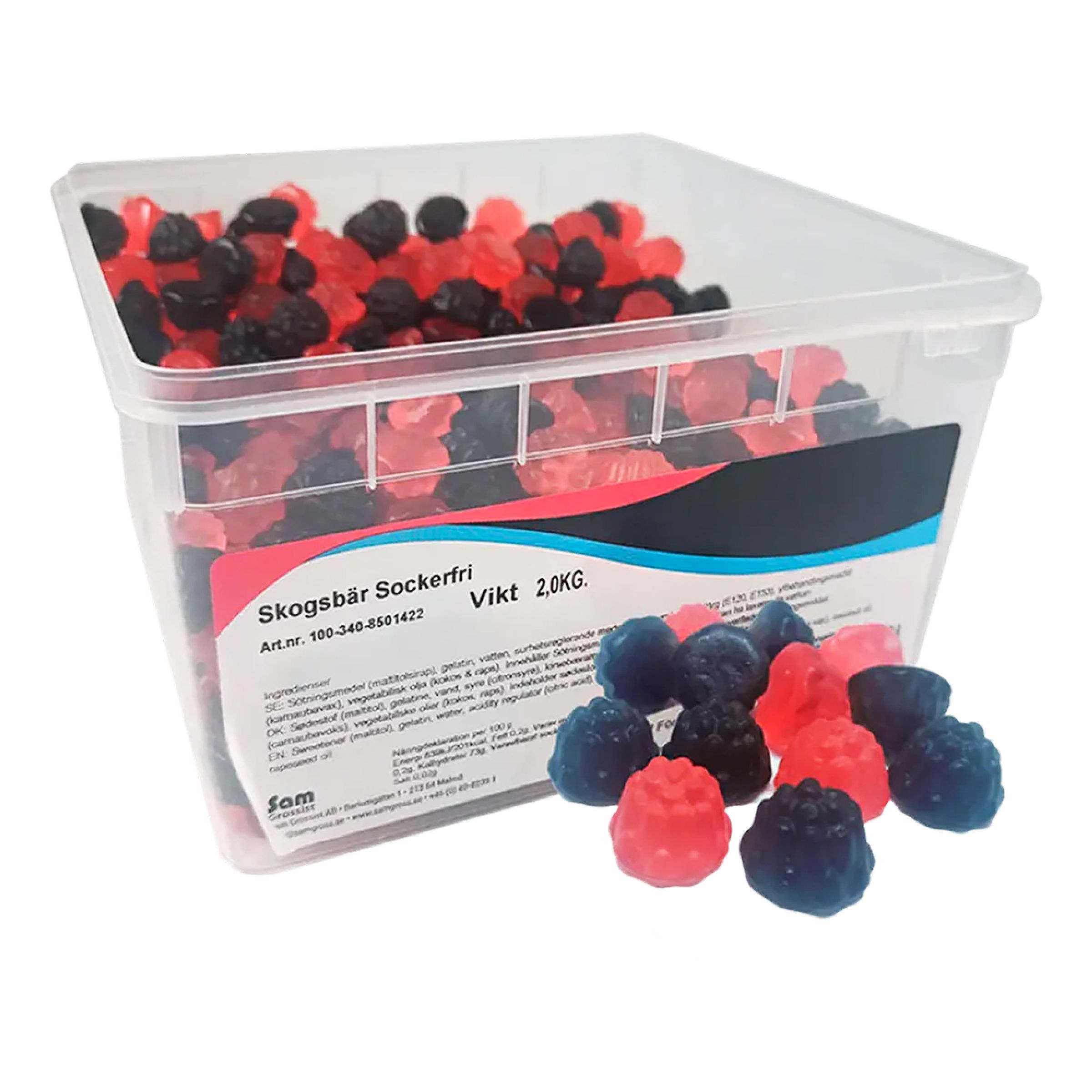 Skovbær Sukkerfri Økonomipakke - 2 kg