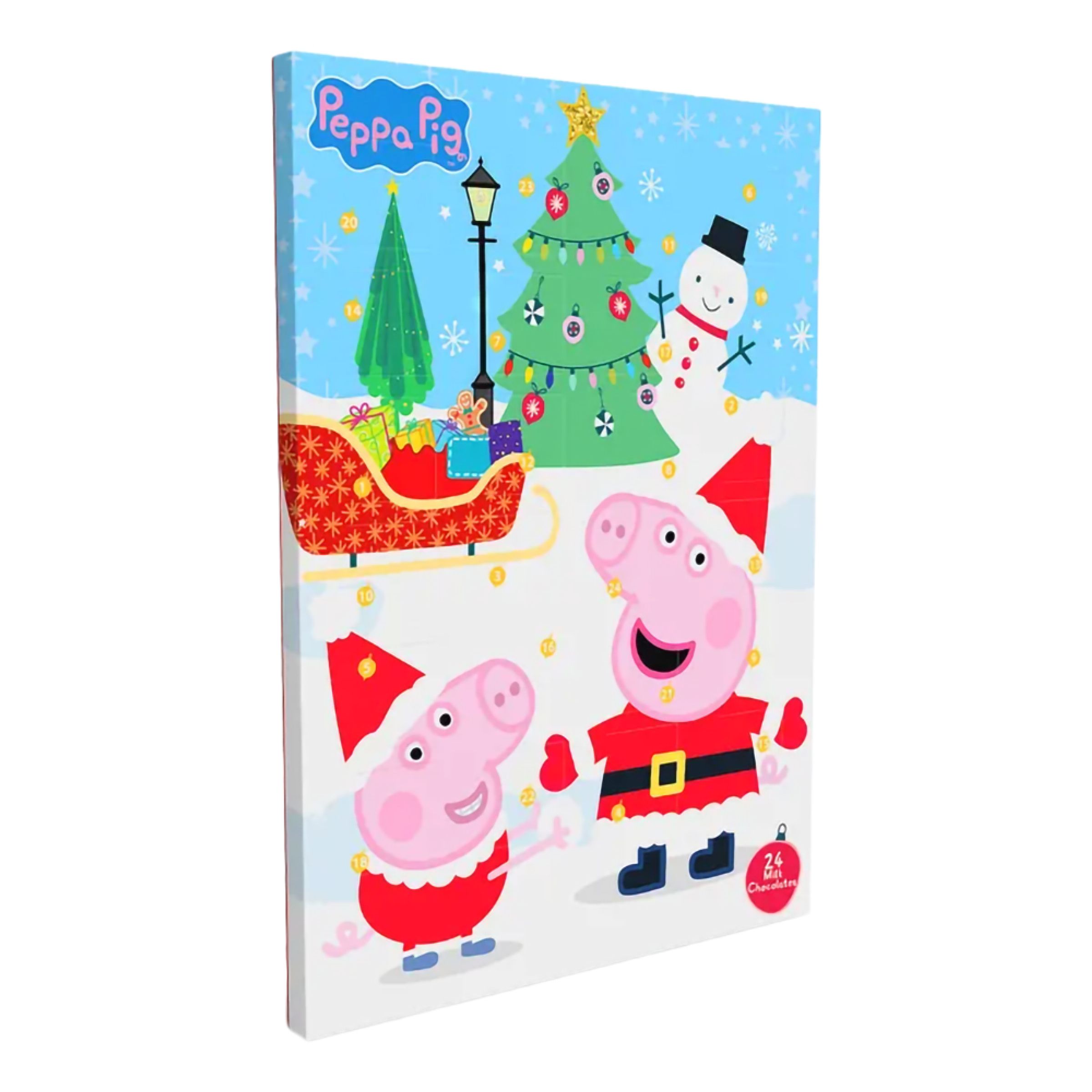 Julekalender med børnemotiv - 50 gram