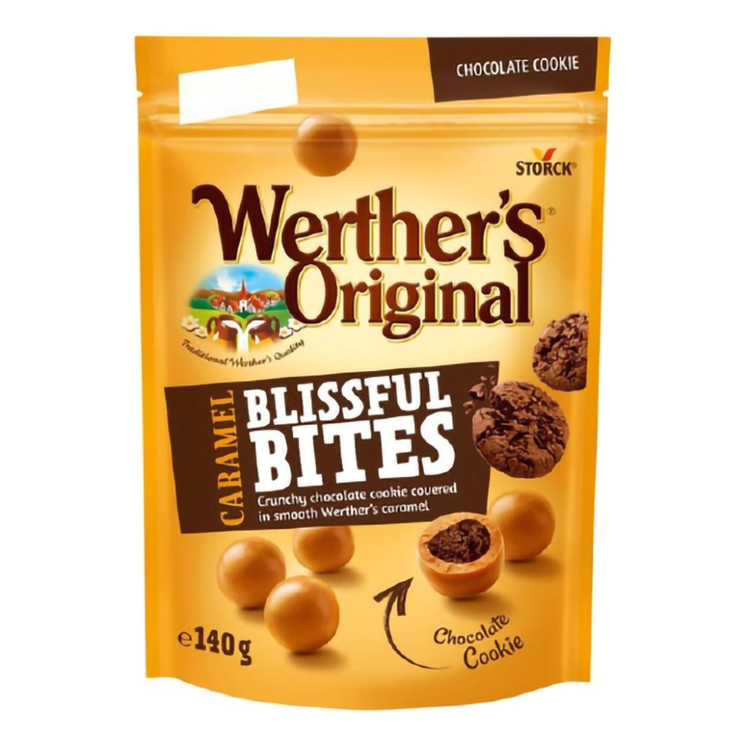 Werthers Original Caramel Blissful Bites Chocolate Cookie - 140 gram