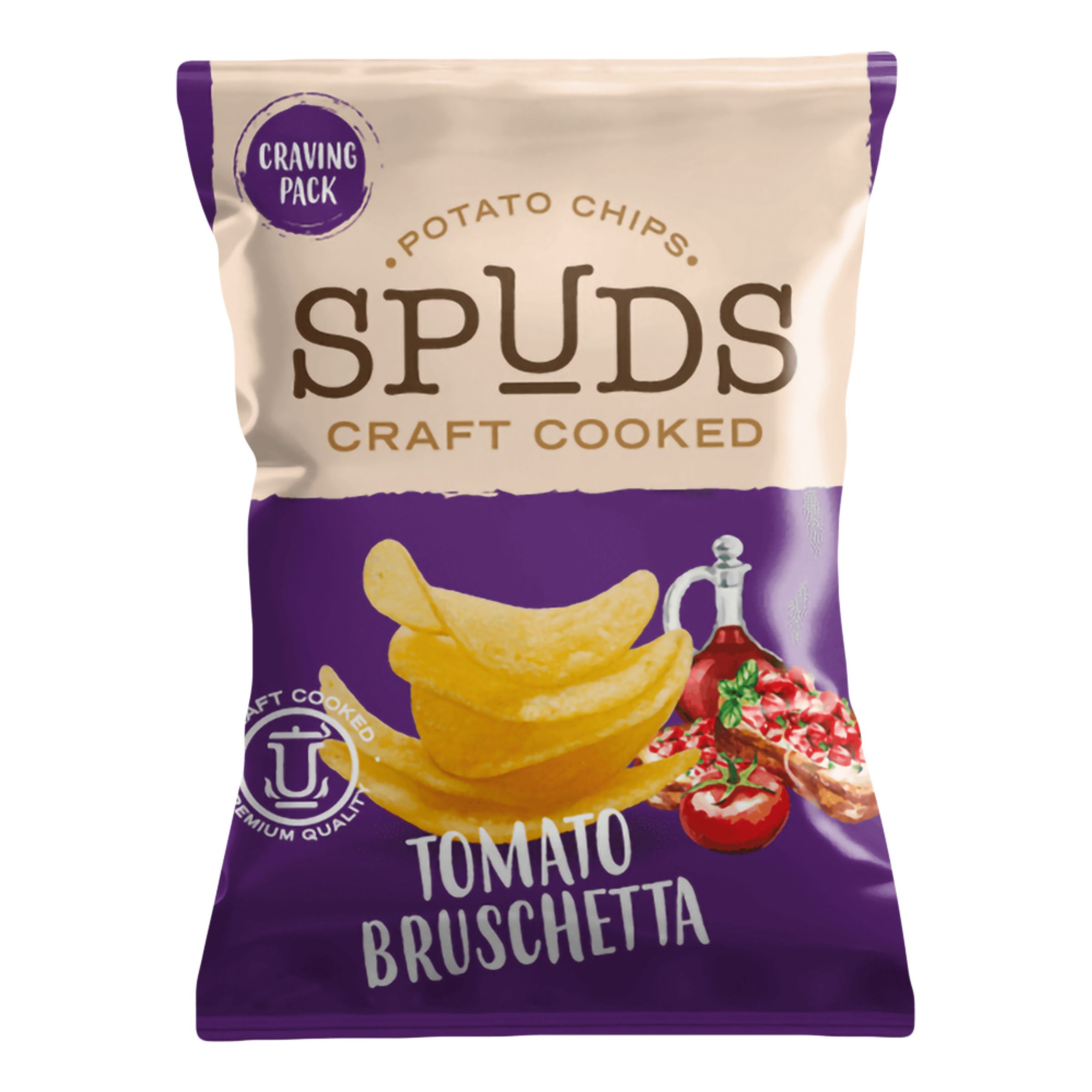 Spuds Craft Cooked Tomato & Bruschetta - 145 gram