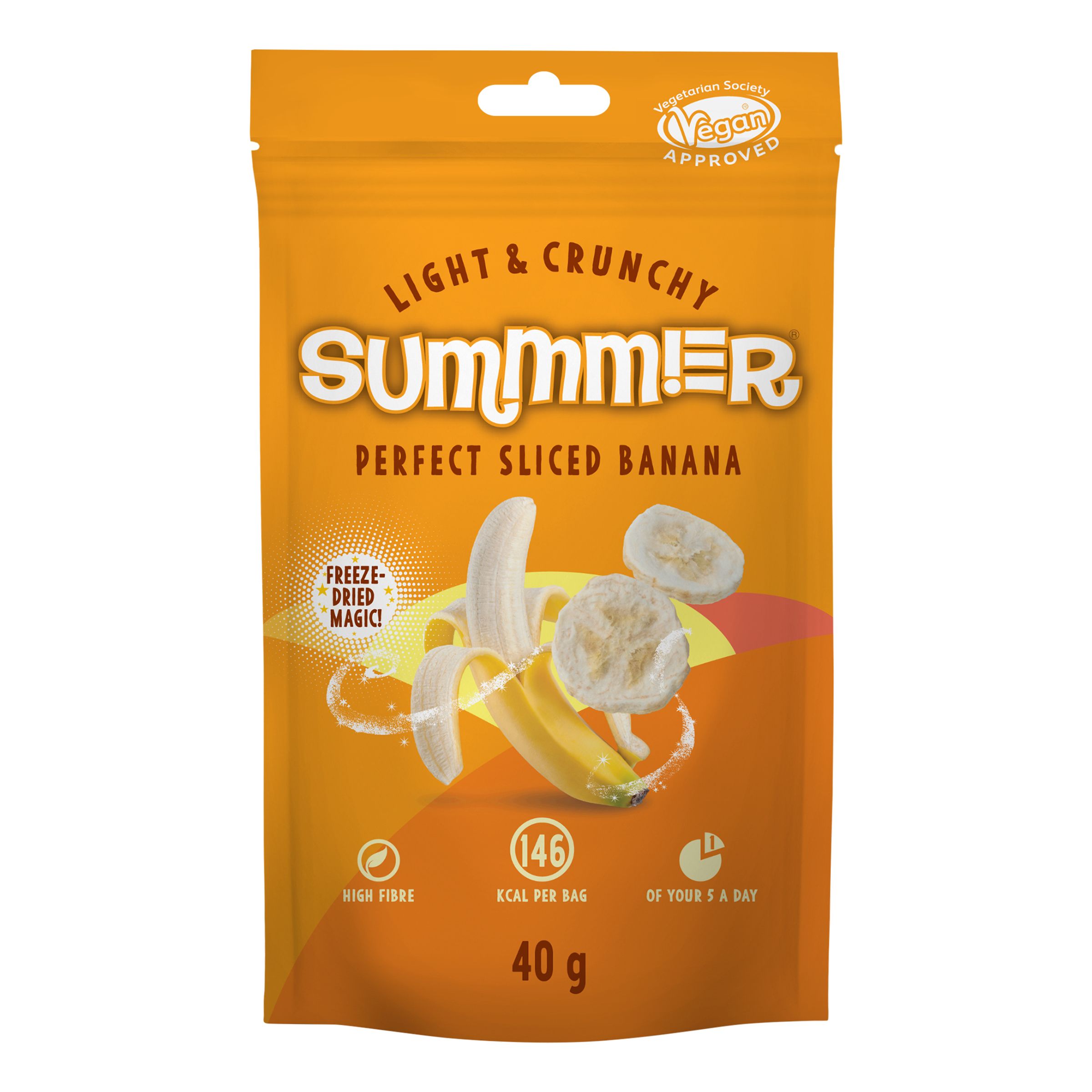 Frysetørret Frugt Banan - 40 gram