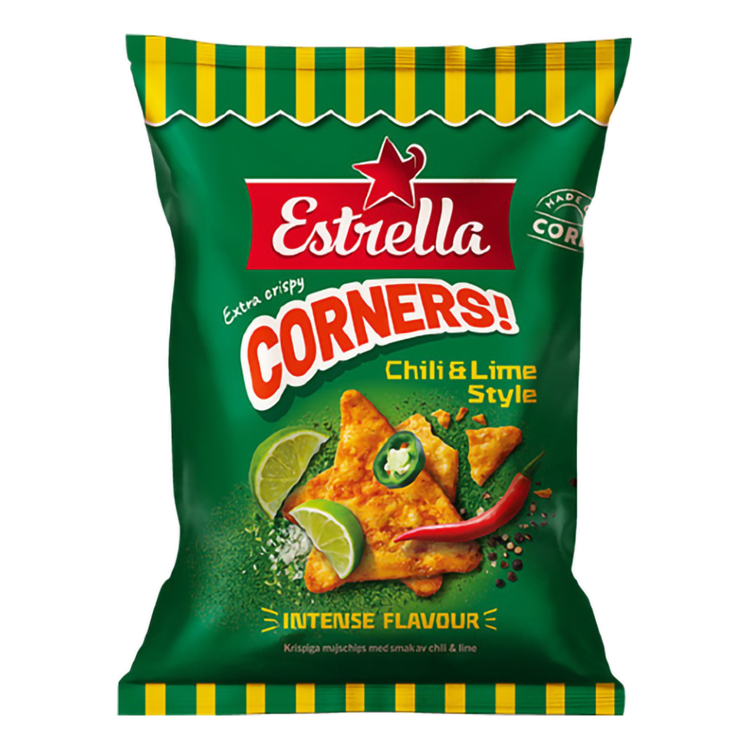 Estrella Corners Chili Lime Style - 160 gram