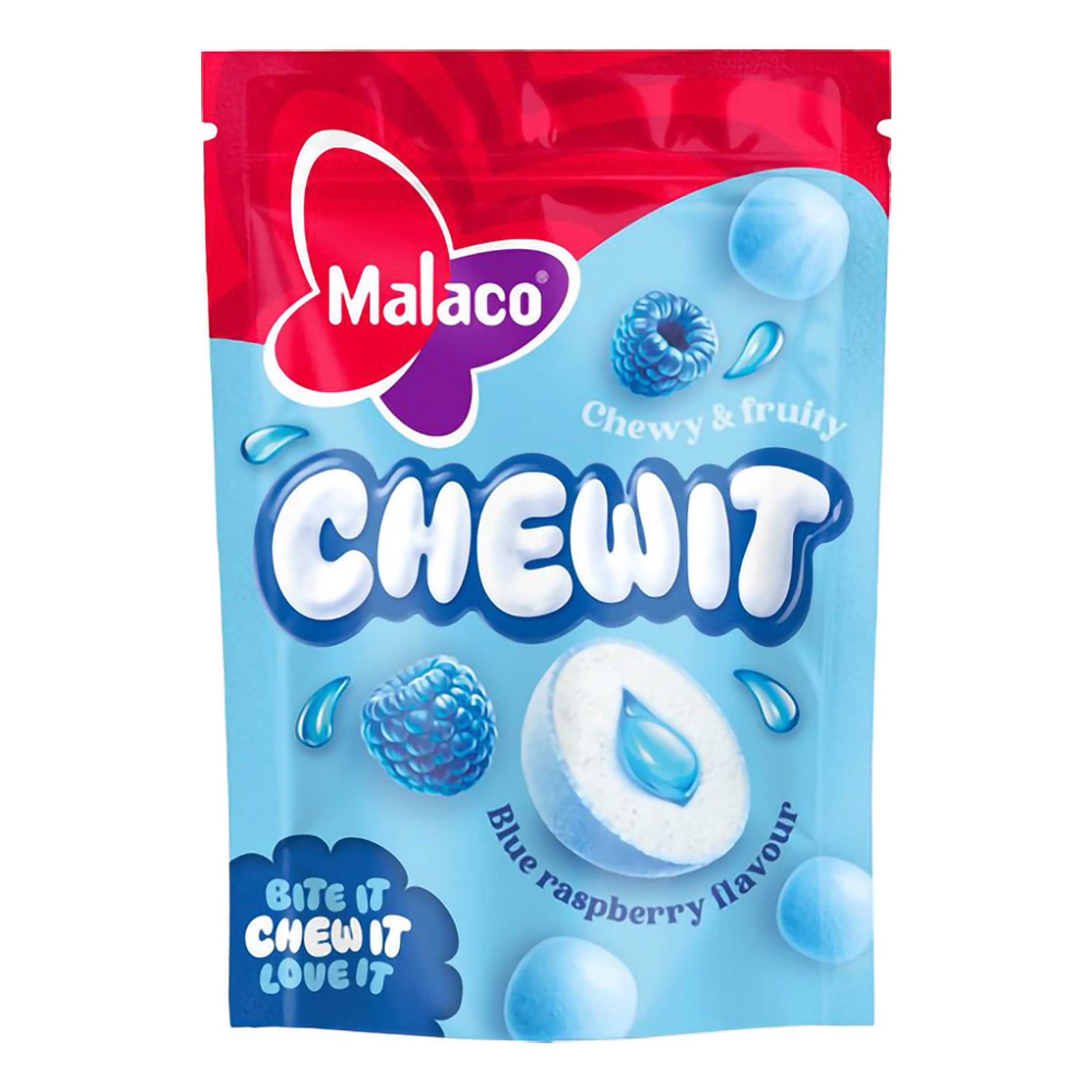 Malaco Chewit Blue Raspberry - 115 gram