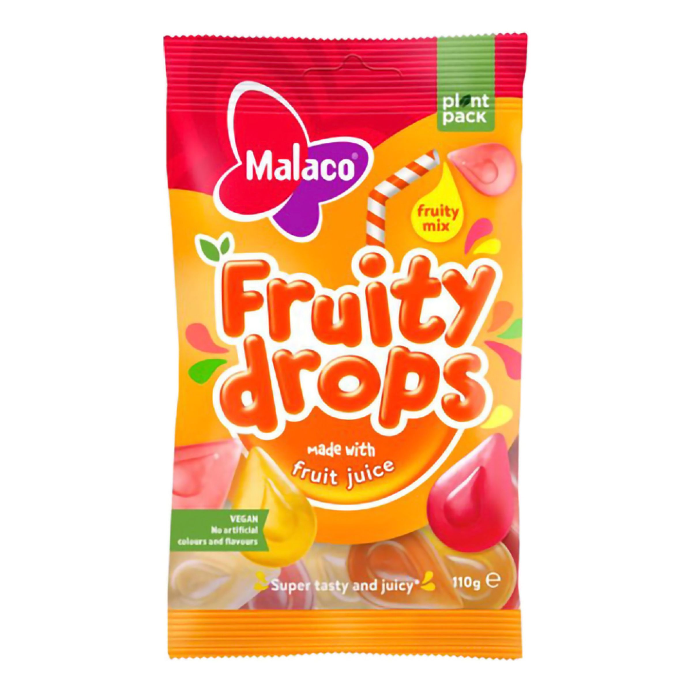 Malaco Fruity Drops Fruity Mix - 110 gram