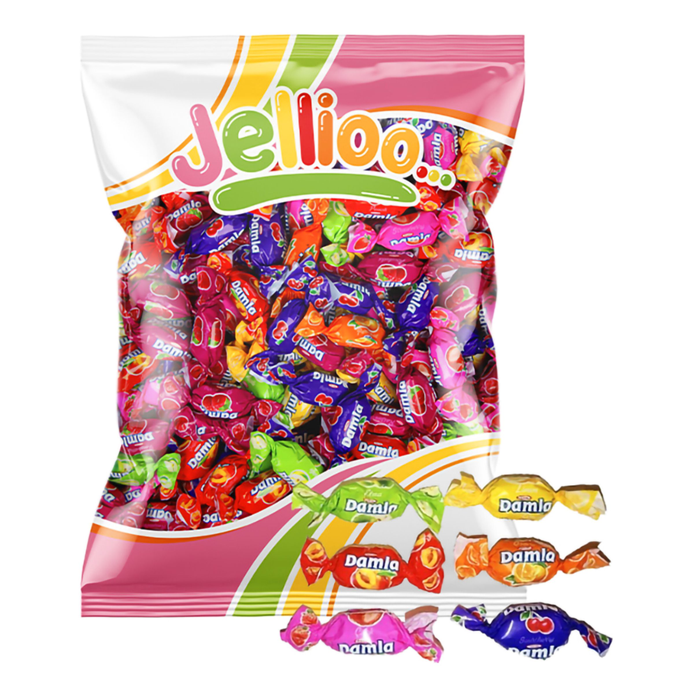 Damla Assorted Soft Candy Økonomipakke - 1 kg