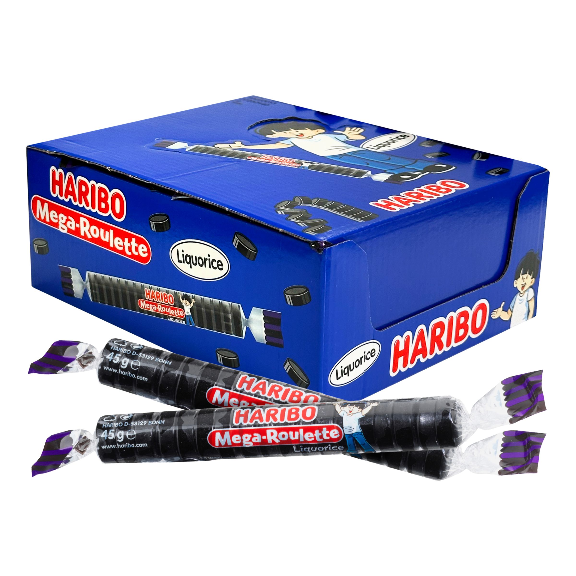 Haribo Mega Roulette Lakrids Økonomipakke - 40-pak