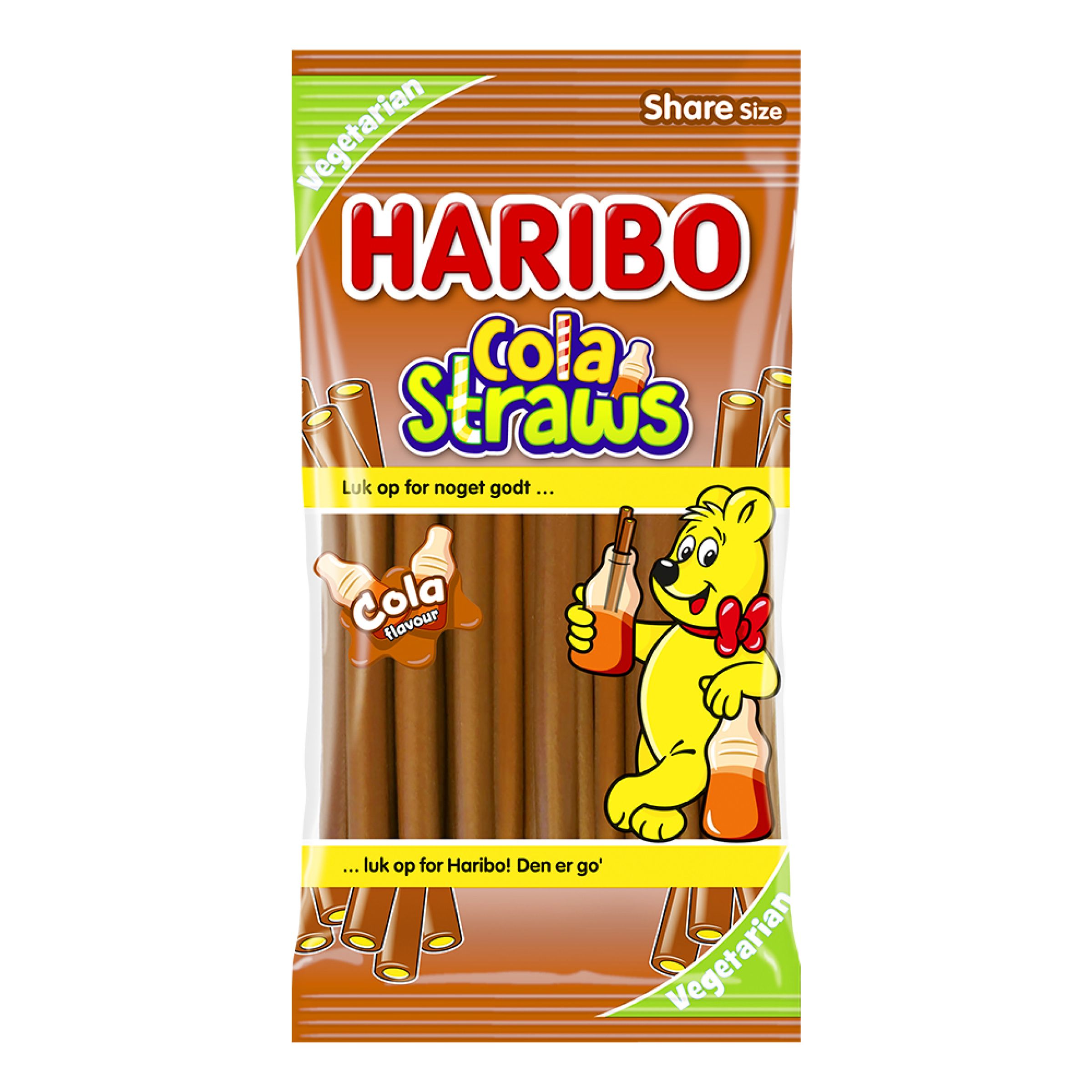 Haribo Cola Straws - 80 gram