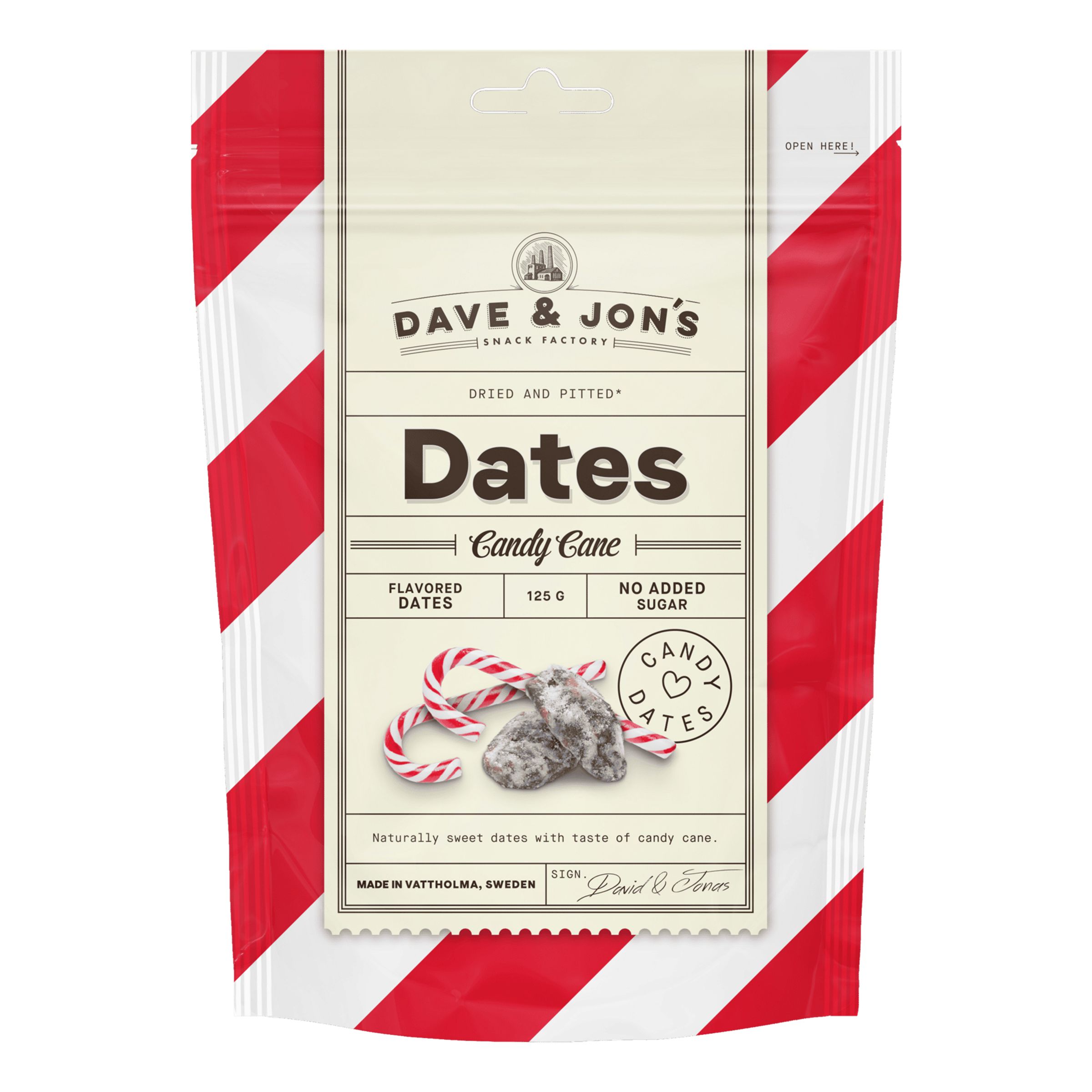 Dave & Jons Dadler Candy Cane - 125 gram