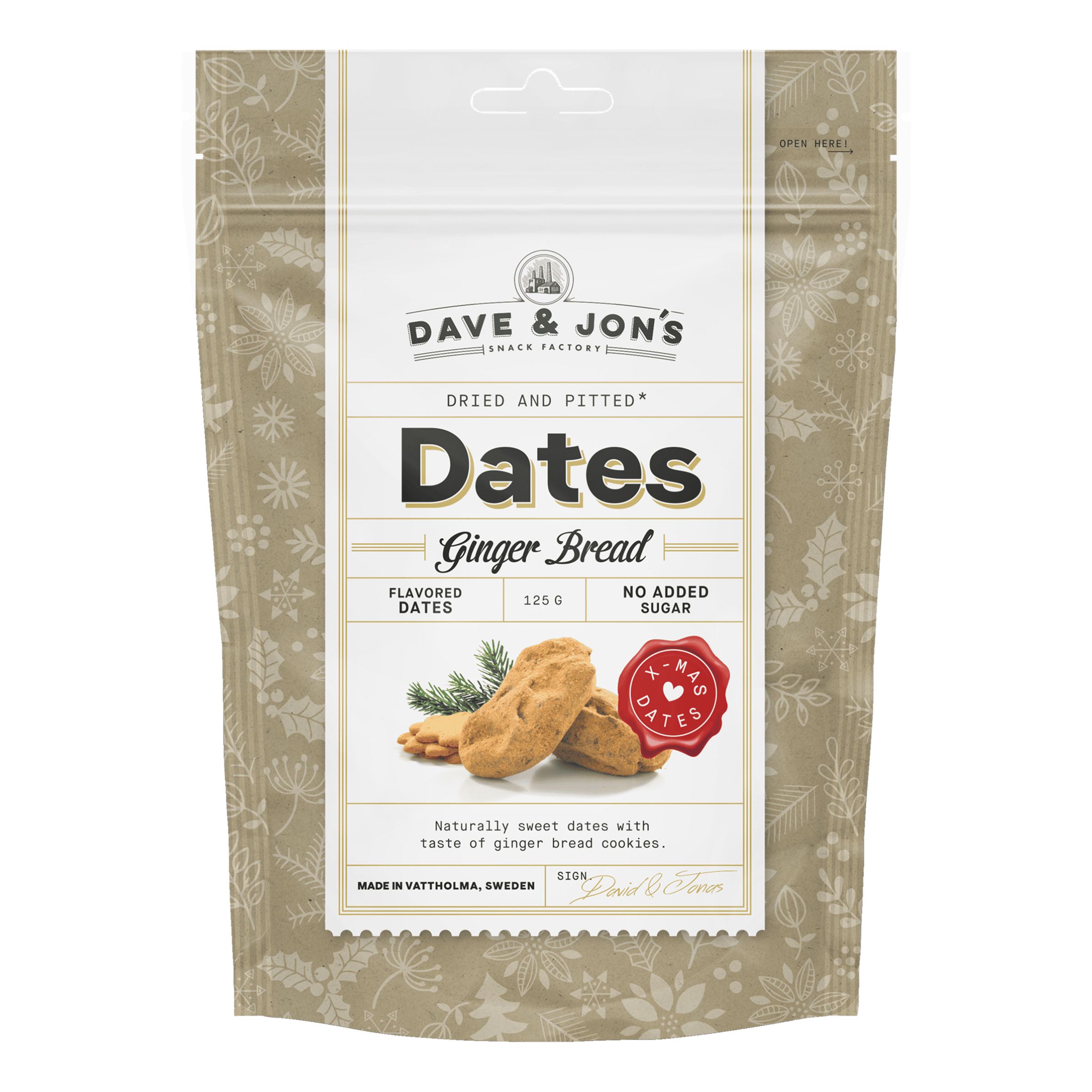 Dave & Jons Dadler Ginger Bread - 125 gram