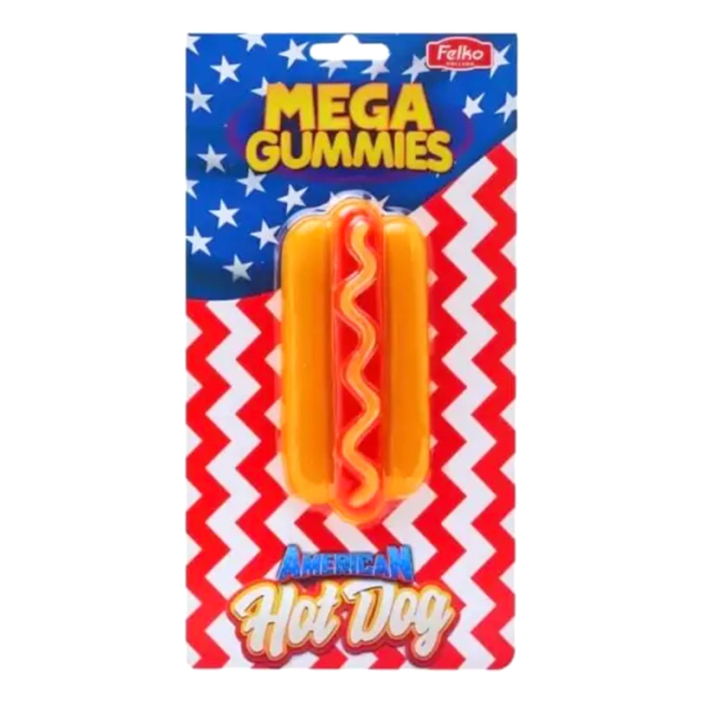 Felko Mega Gummies American Hotdog - 120 gram