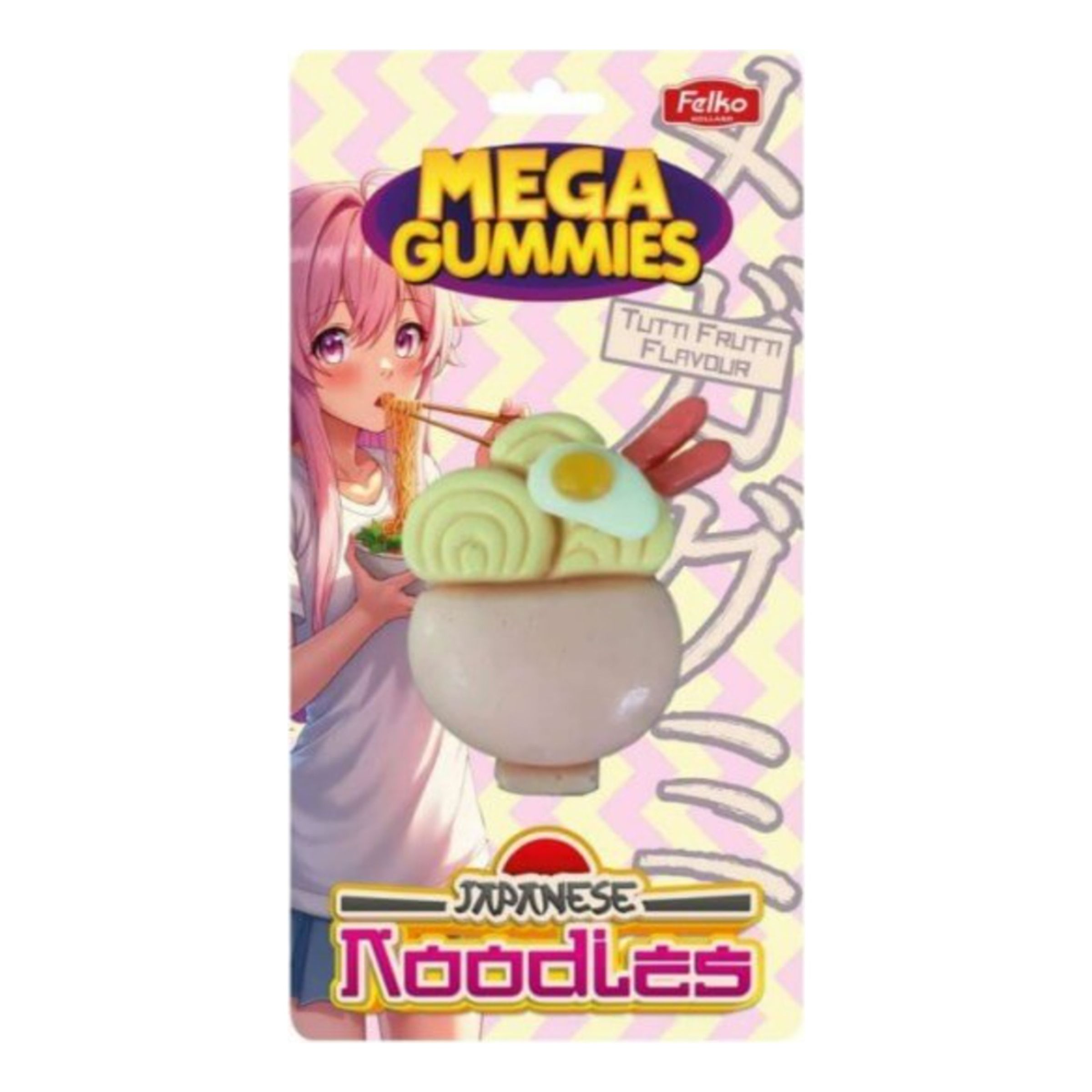 Felko Mega Gummies Japanske Nudler - 120 gram