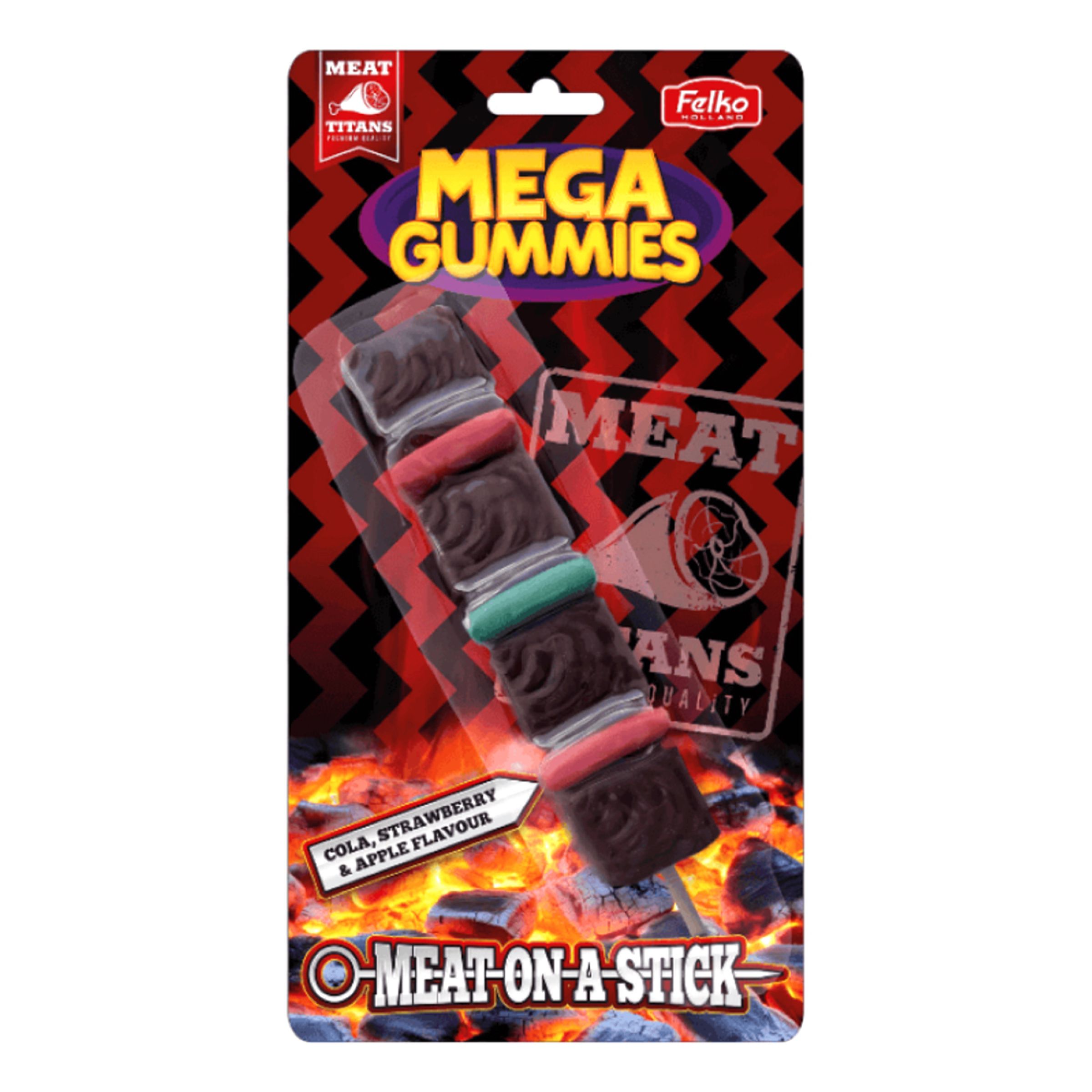 Mega Gummies Meat-on-a-Stick - 120 gram