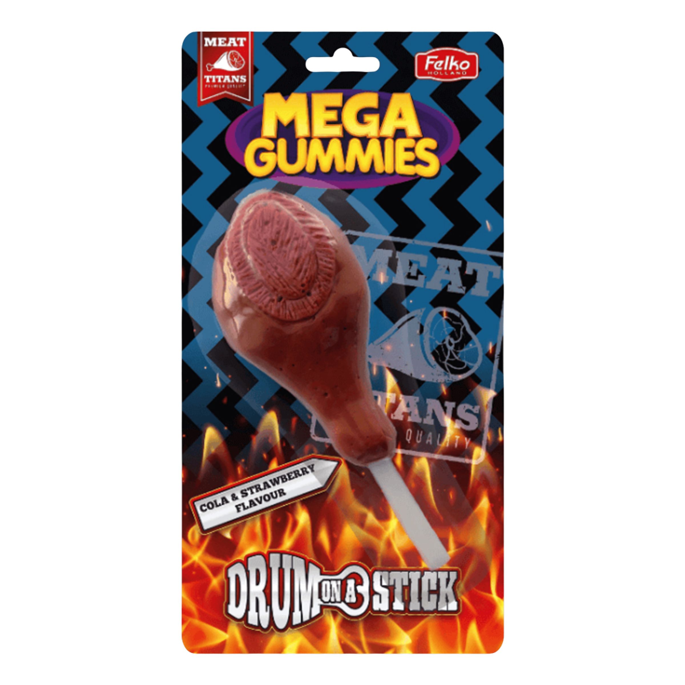 Mega Gummies Drum-on-a-Stick - 120 gram