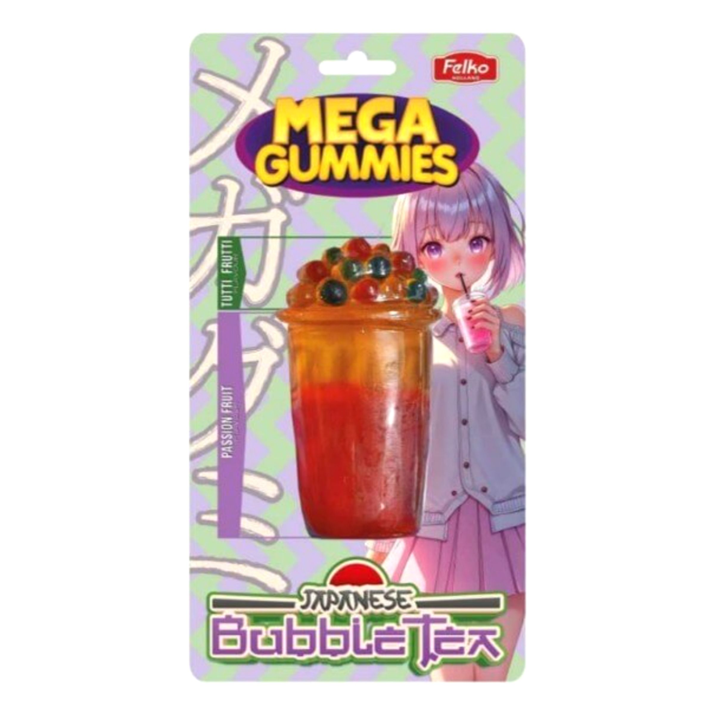 Felko Mega Gummies Japanese Bubble Tea - 120 gram