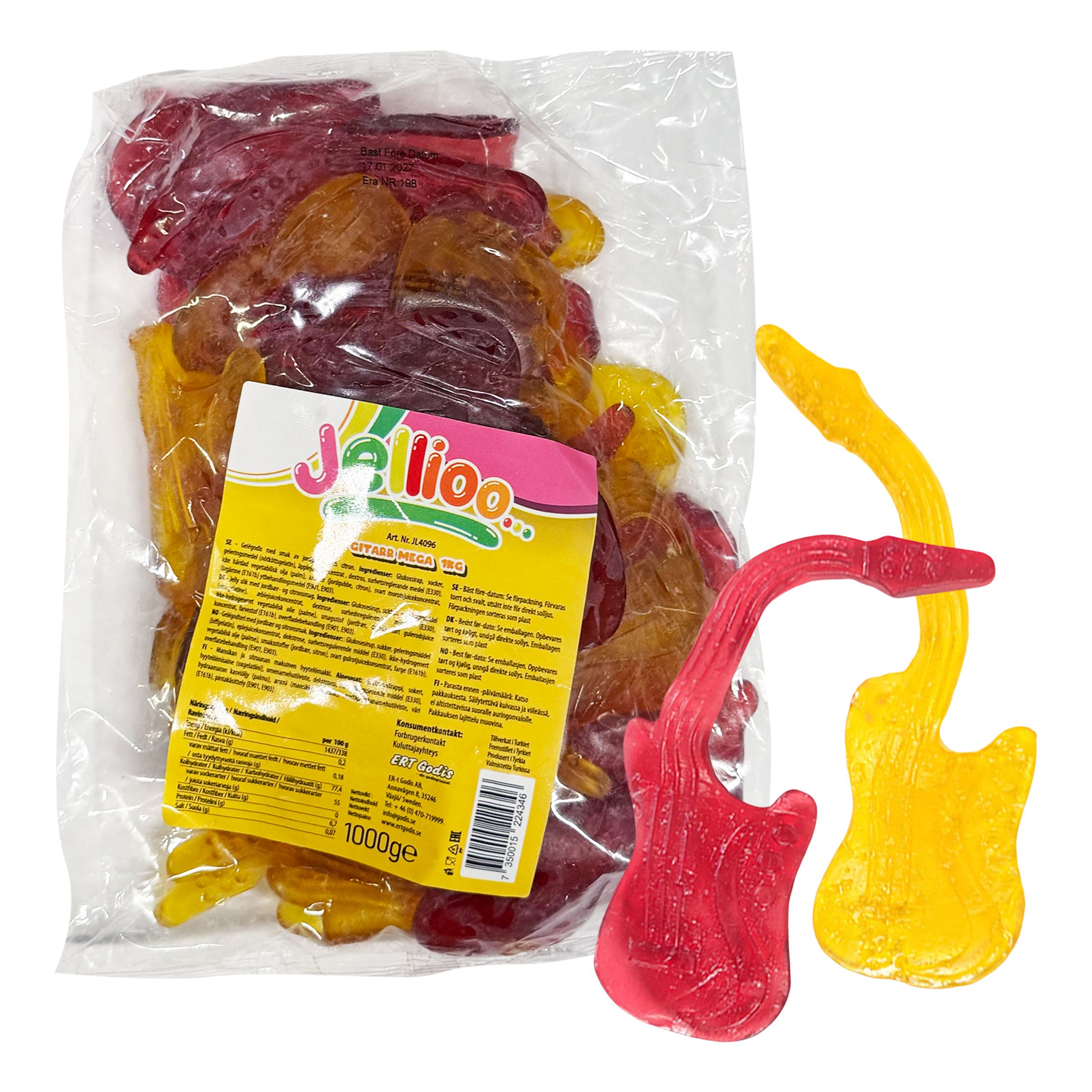 Jellioo Guitar Mega Økonomipakke - 1 kg