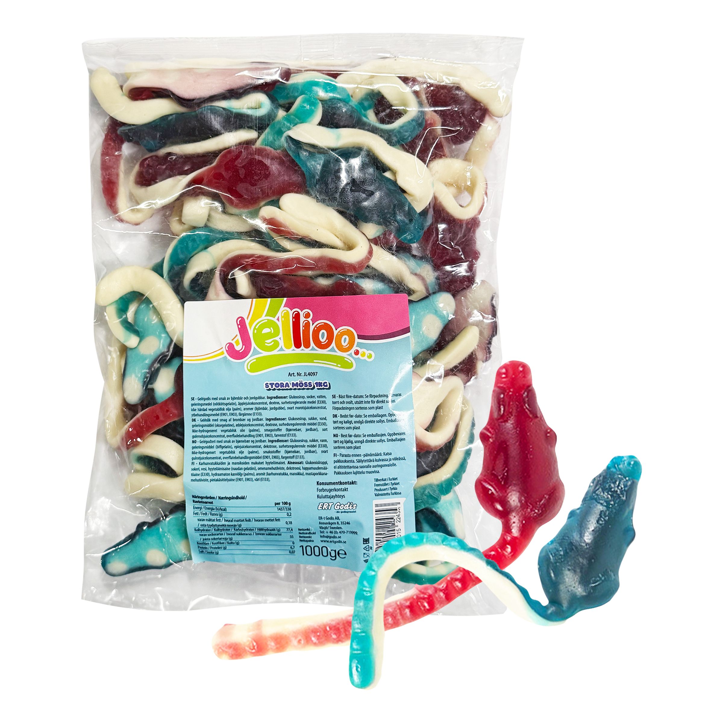 Jellioo Store Mus Økonomipakke - 1 kg