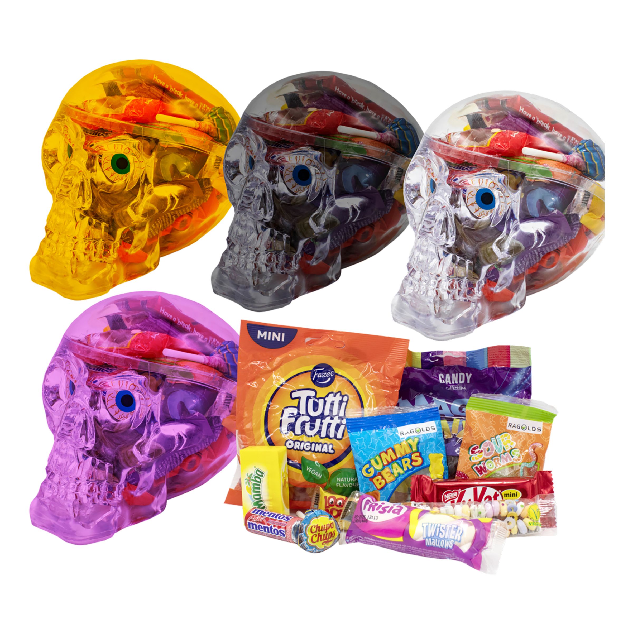 Dødningehoved med Halloweenslik - 329 gram