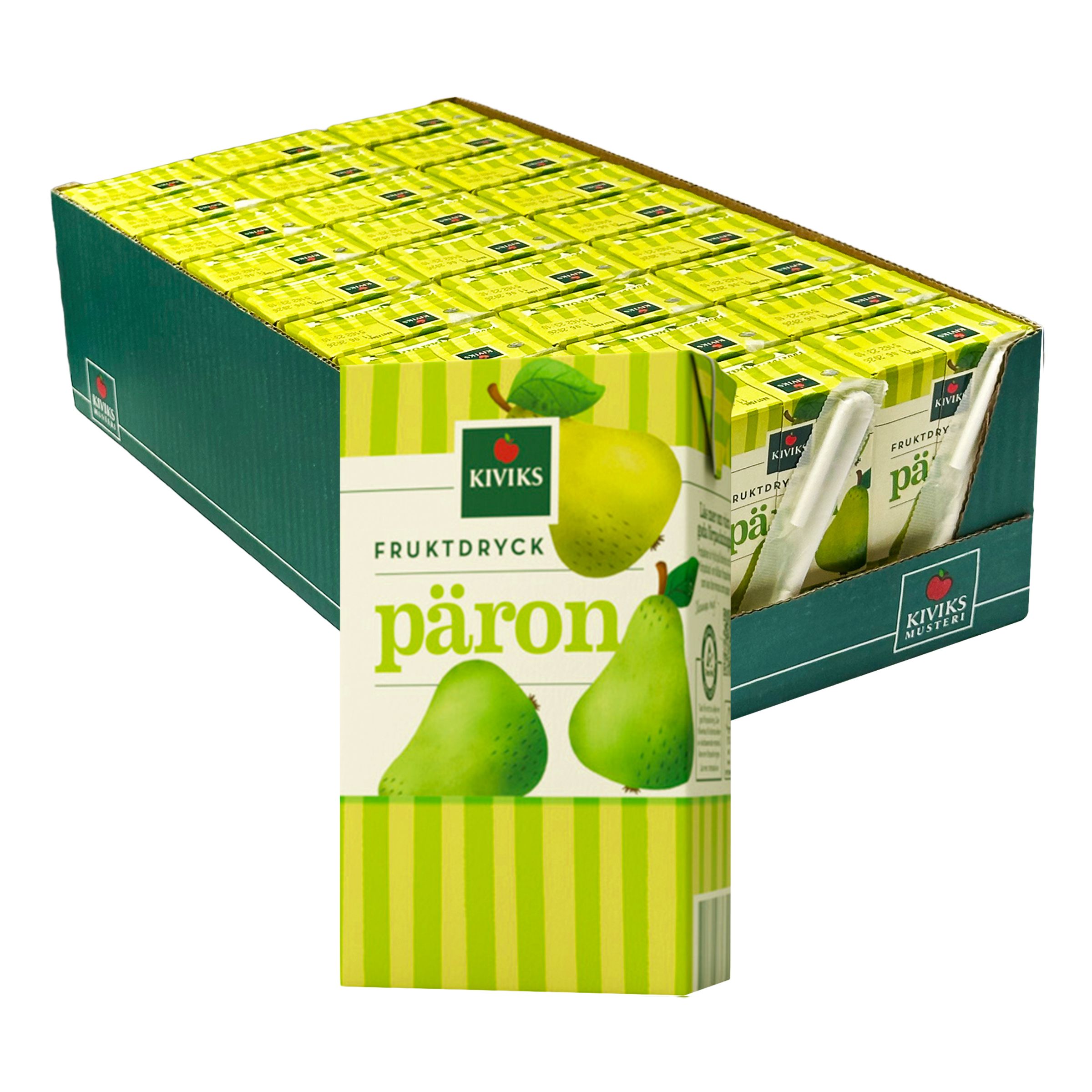 Kivik Pæredrik med Sugerør - 27-pak