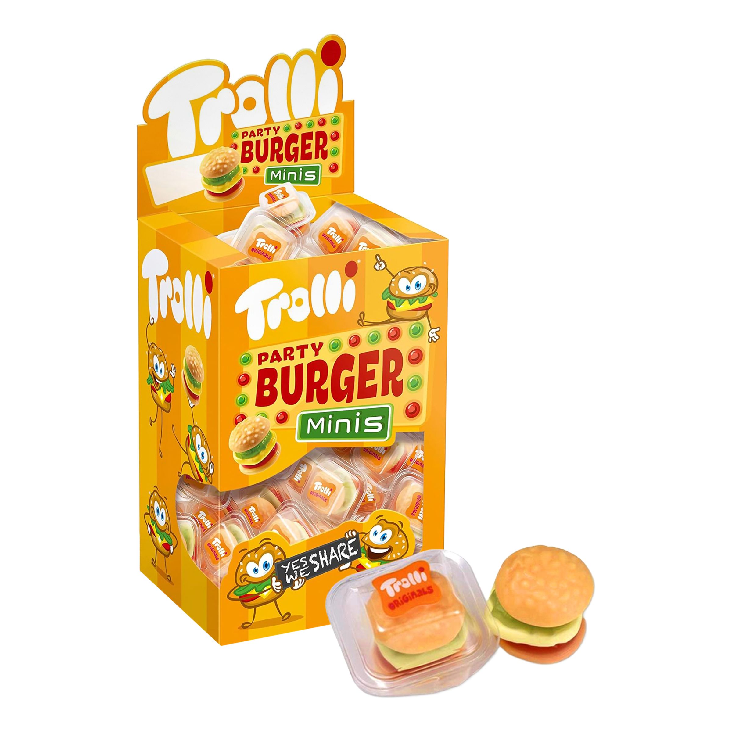Trolli Party Miniburger Økonomipakke - 80-pak