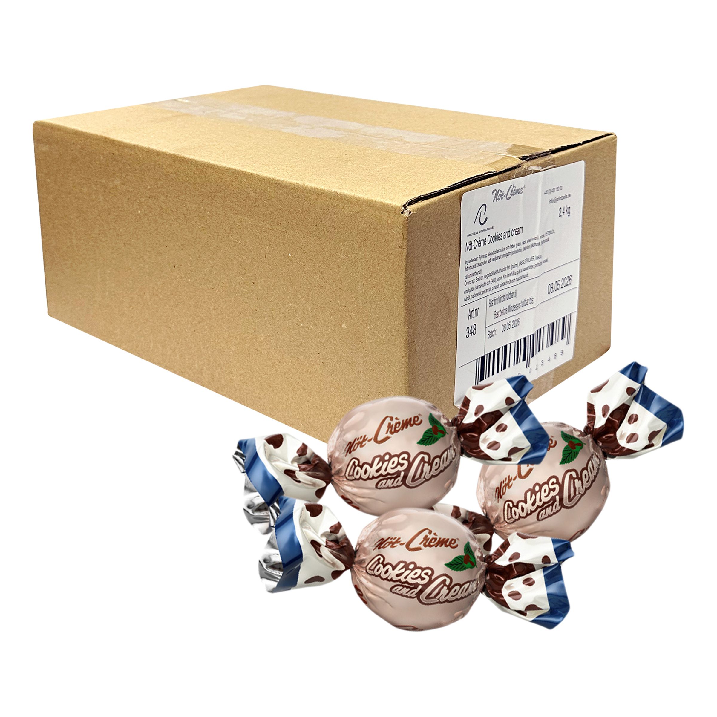 Nød-Creme Cookies And Cream Økonomipakke - 2,4 kg