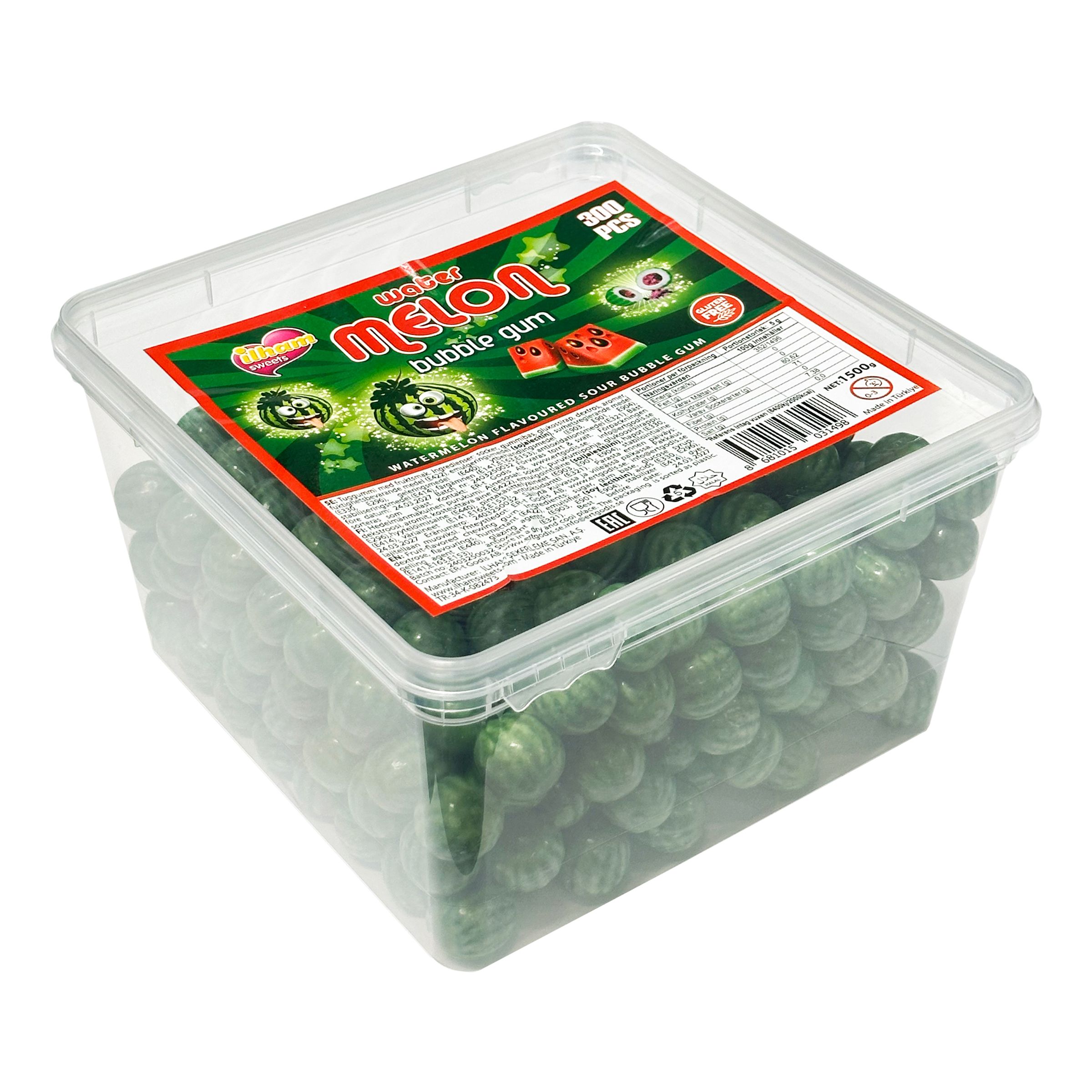 Watermelon Bubble Gum Økonomipakke - 1,5 kg